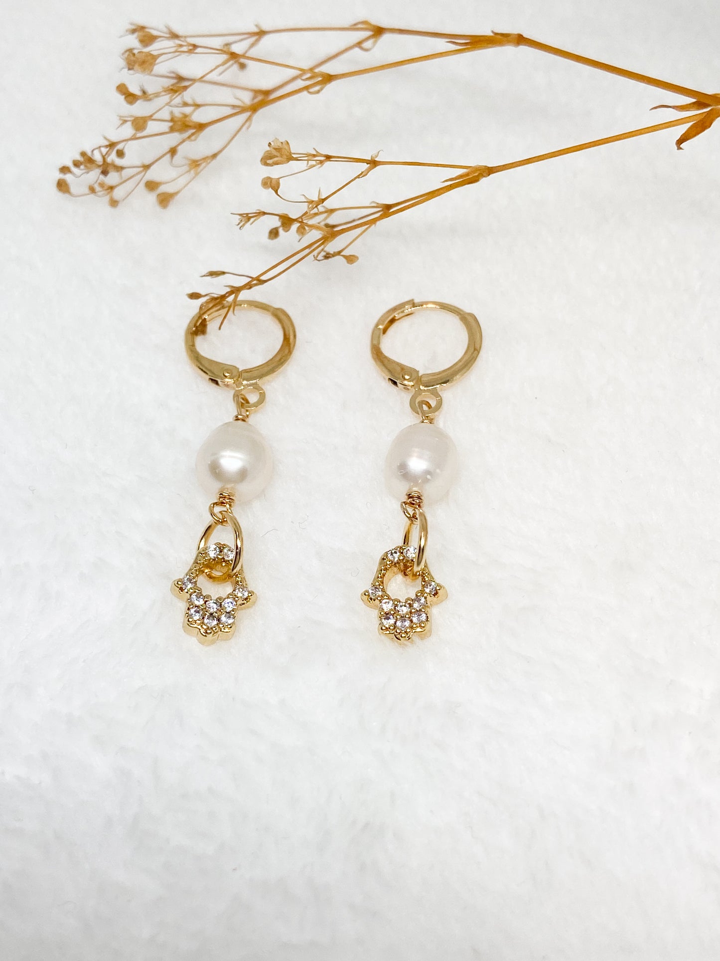 Hamsa earrings